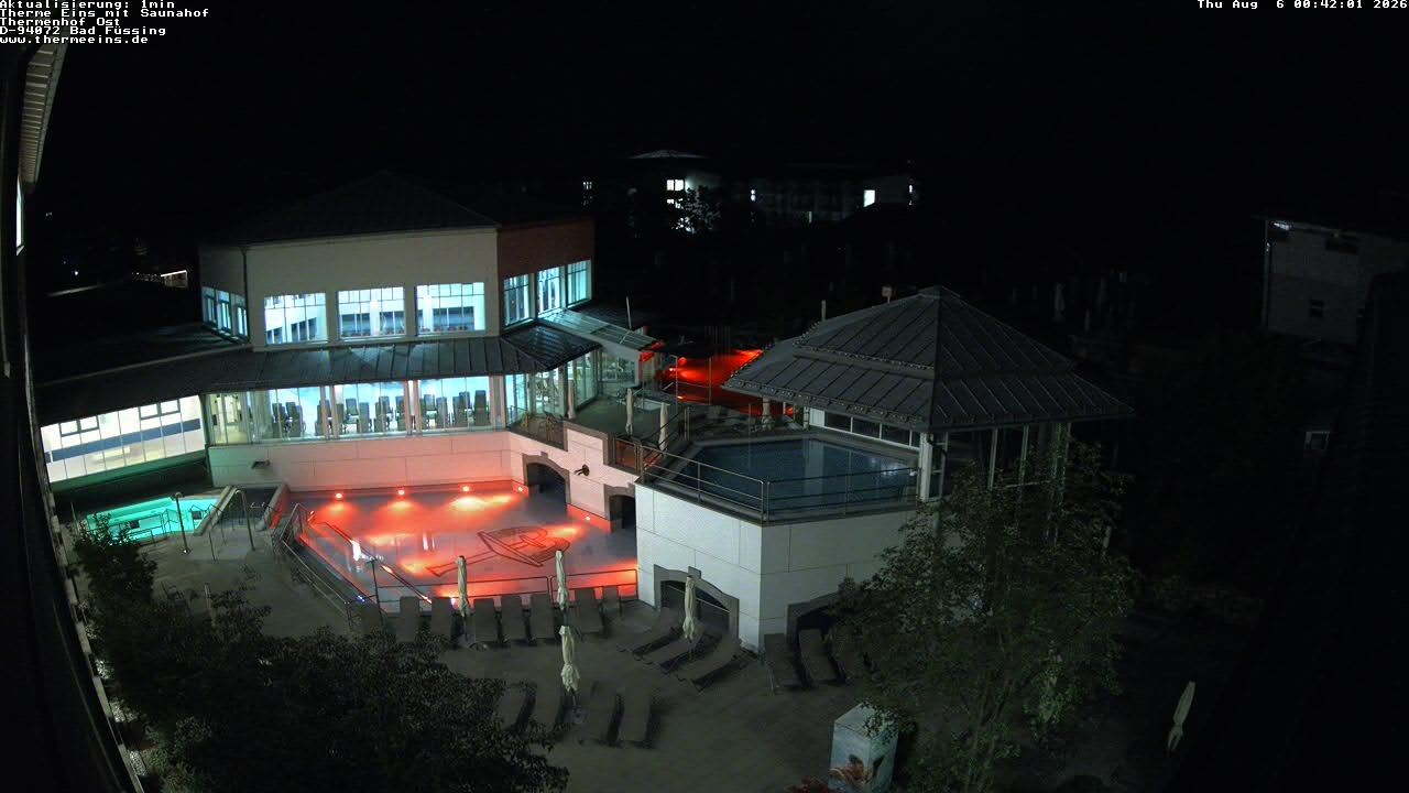 Archiv Foto Webcam Bad Füssing: Therme Eins - Thermenhof Ost