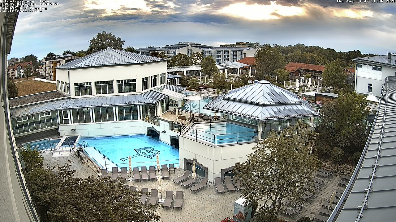 Archiv Foto Webcam Bad Füssing: Therme Eins - Thermenhof Ost