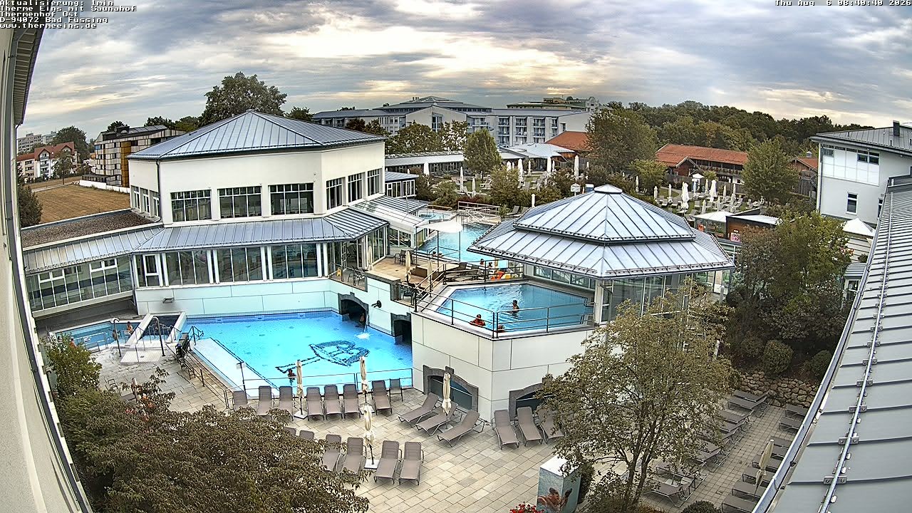 Archiv Foto Webcam Bad Füssing: Therme Eins - Thermenhof Ost