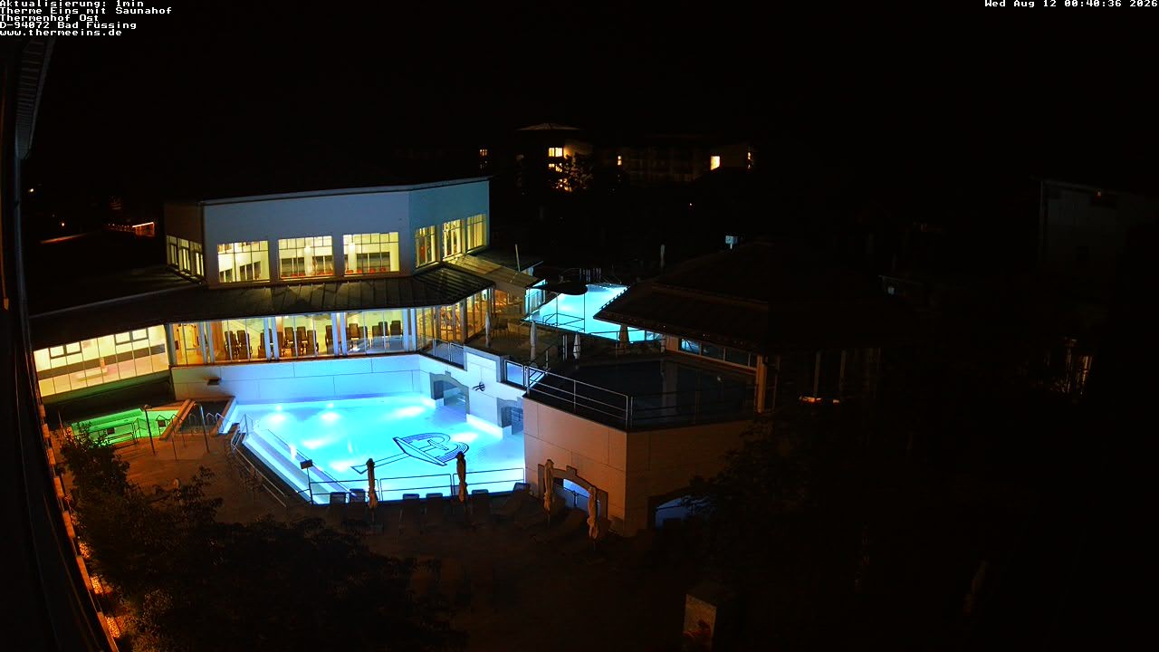 Archiv Foto Webcam Bad Füssing: Therme Eins - Thermenhof Ost