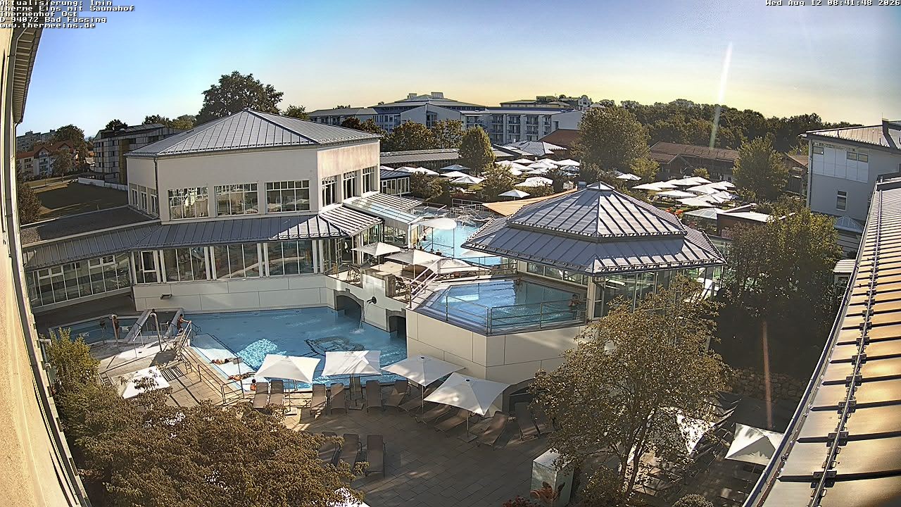 Archiv Foto Webcam Bad Füssing: Therme Eins - Thermenhof Ost