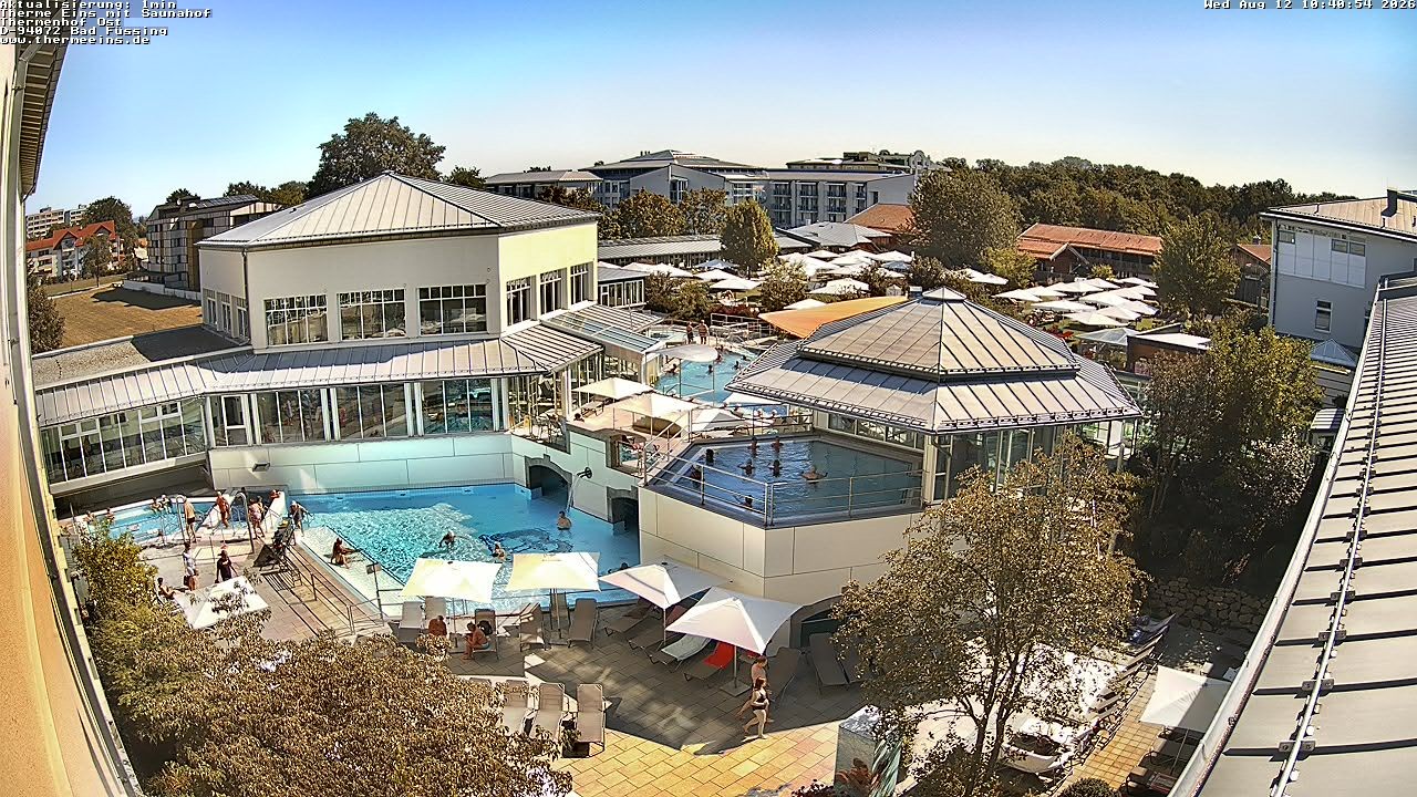 Archiv Foto Webcam Bad Füssing: Therme Eins - Thermenhof Ost