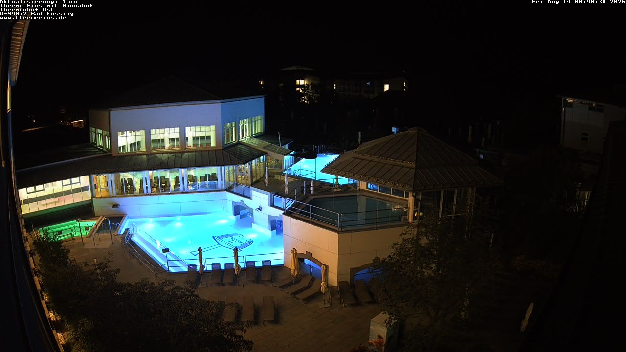 Archiv Foto Webcam Bad Füssing: Therme Eins - Thermenhof Ost