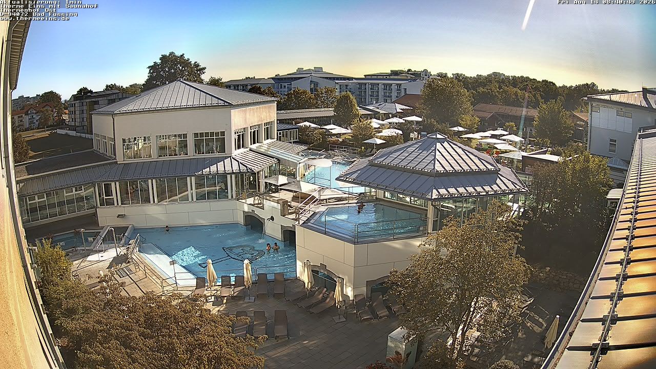 Archiv Foto Webcam Bad Füssing: Therme Eins - Thermenhof Ost