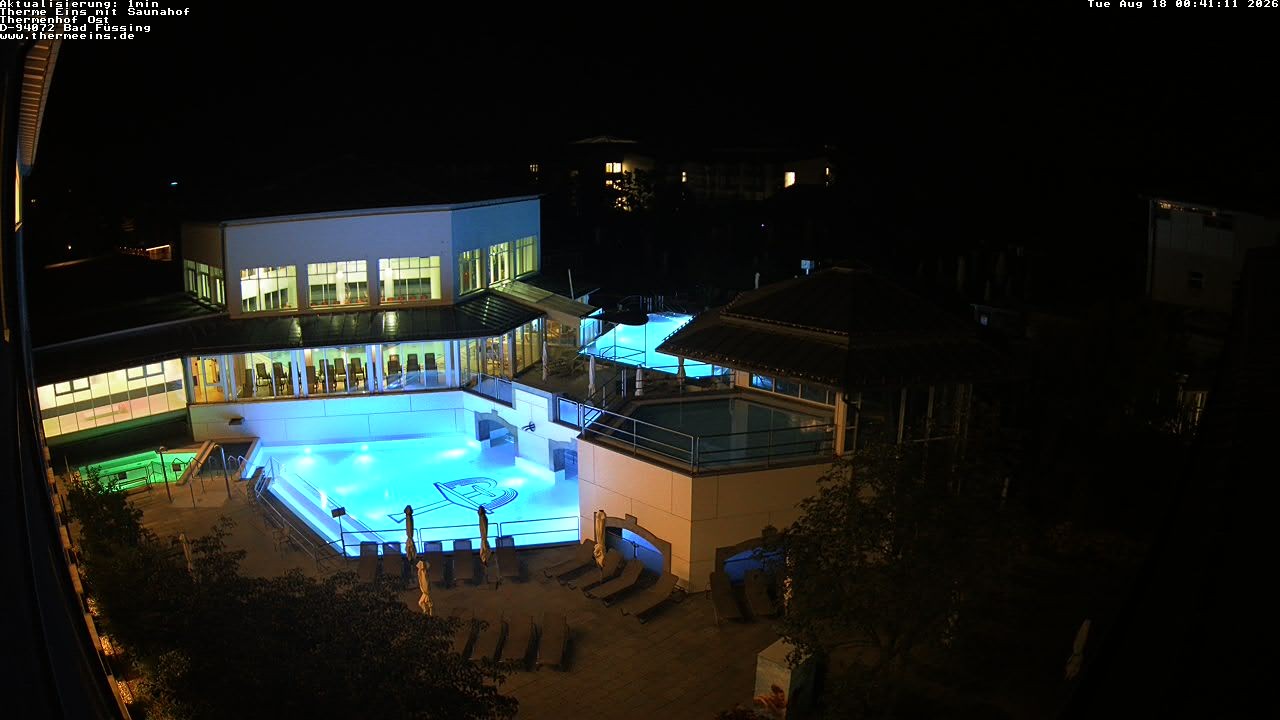 Archiv Foto Webcam Bad Füssing: Therme Eins - Thermenhof Ost