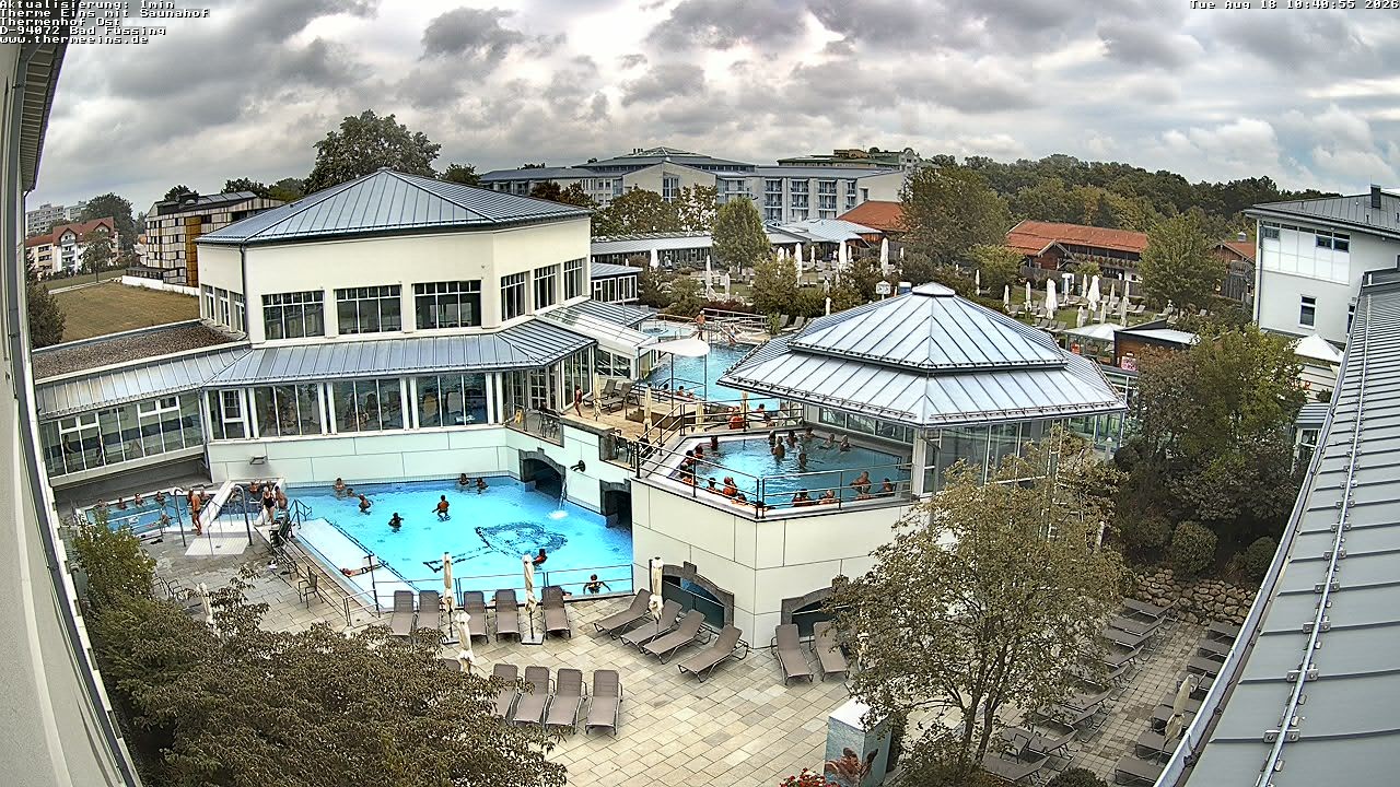 Archiv Foto Webcam Bad Füssing: Therme Eins - Thermenhof Ost