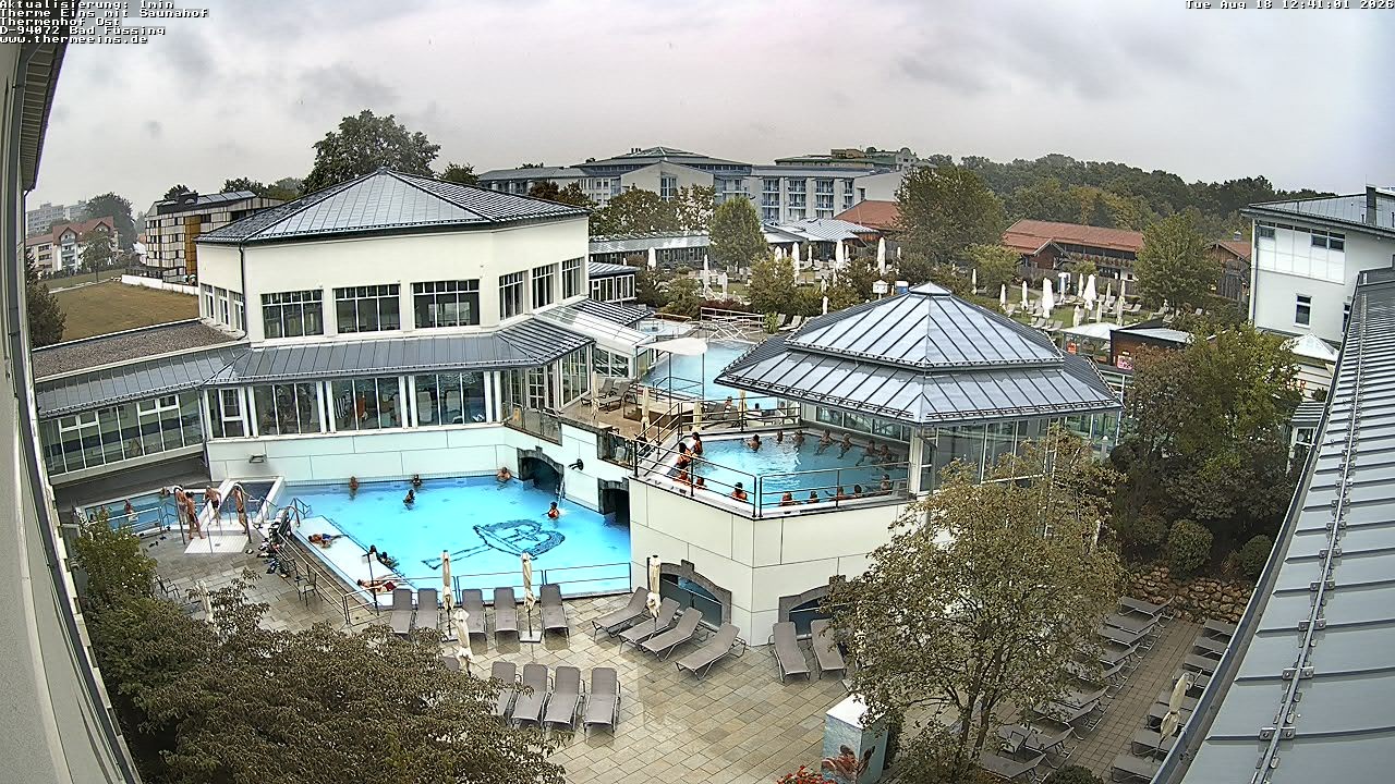 Archiv Foto Webcam Bad Füssing: Therme Eins - Thermenhof Ost