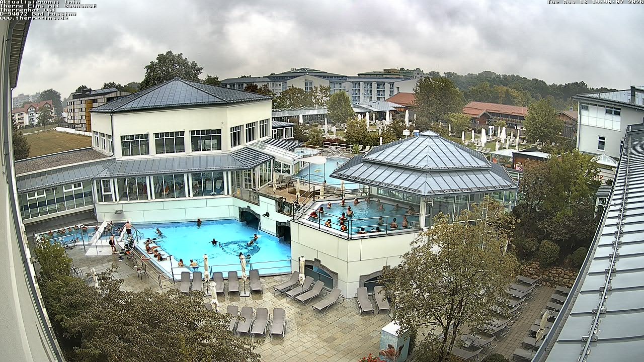 Archiv Foto Webcam Bad Füssing: Therme Eins - Thermenhof Ost