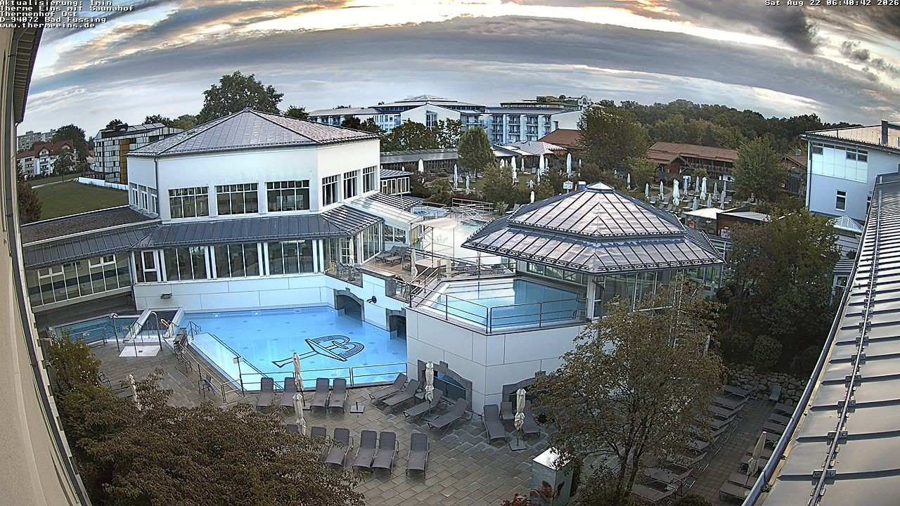 Archiv Foto Webcam Bad Füssing: Therme Eins - Thermenhof Ost