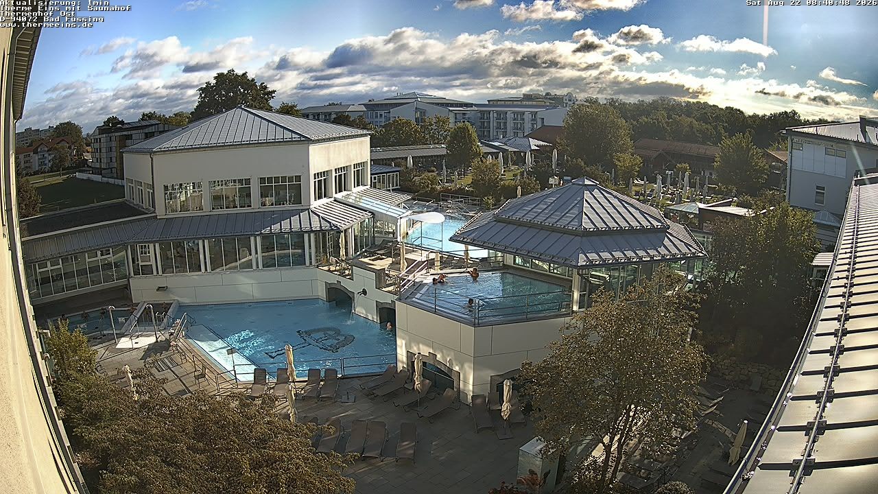Archiv Foto Webcam Bad Füssing: Therme Eins - Thermenhof Ost