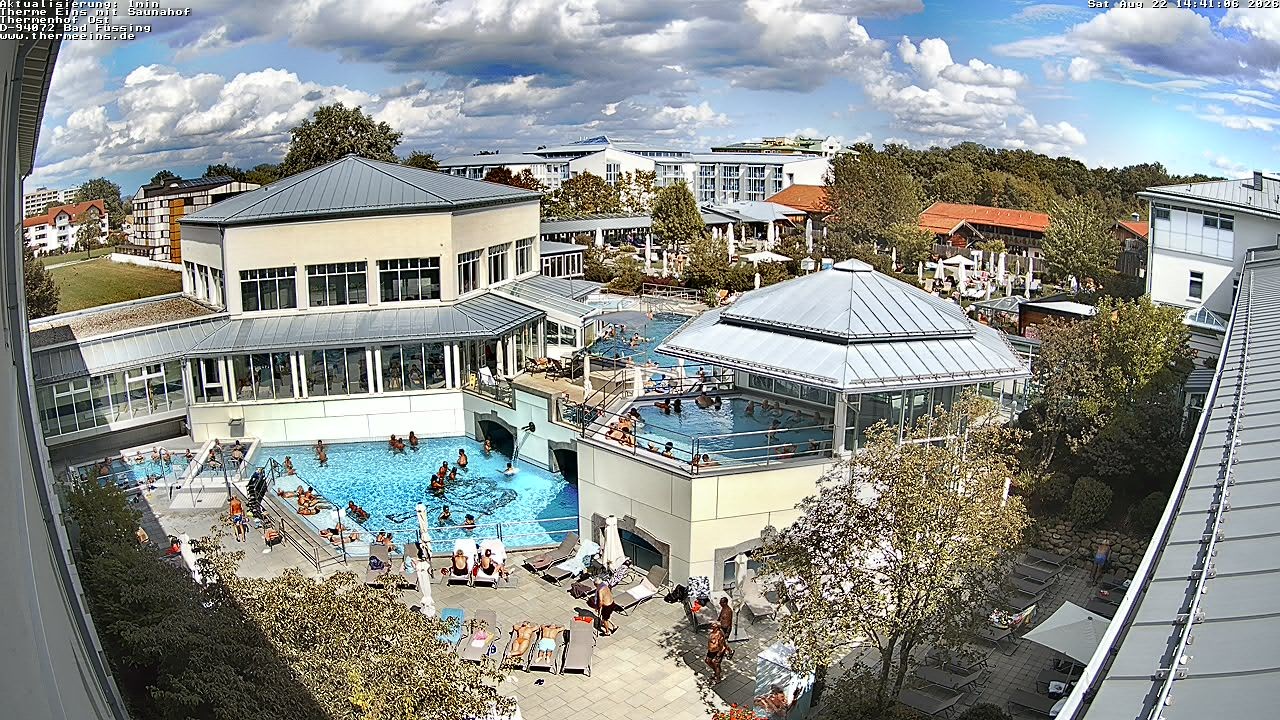 Archiv Foto Webcam Bad Füssing: Therme Eins - Thermenhof Ost