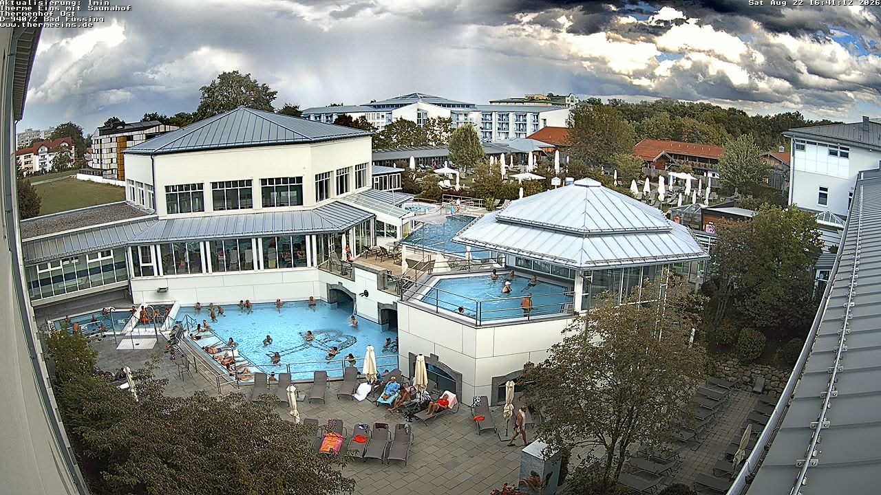 Archiv Foto Webcam Bad Füssing: Therme Eins - Thermenhof Ost