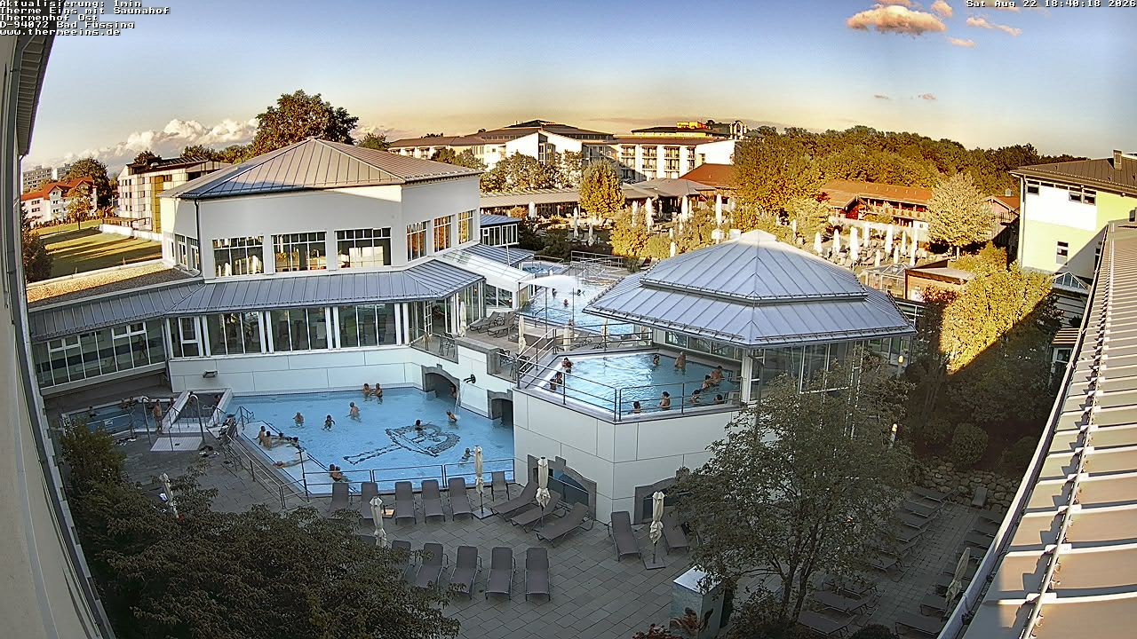 Archiv Foto Webcam Bad Füssing: Therme Eins - Thermenhof Ost