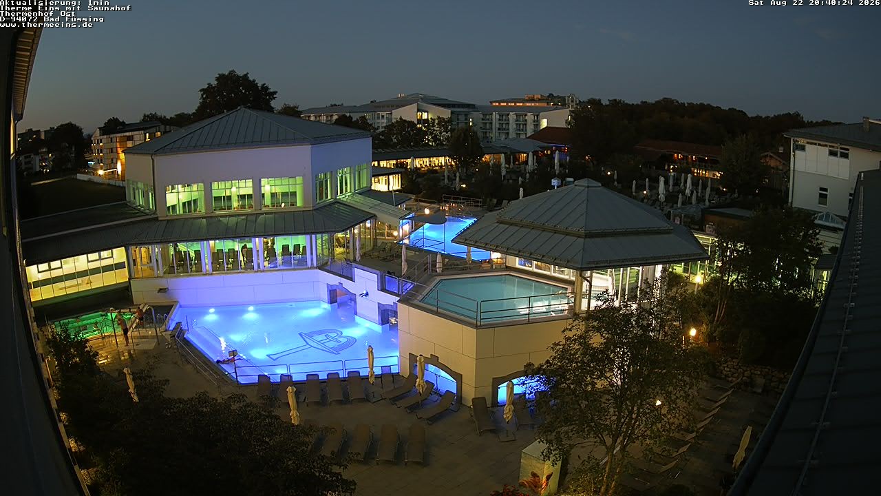 Archiv Foto Webcam Bad Füssing: Therme Eins - Thermenhof Ost