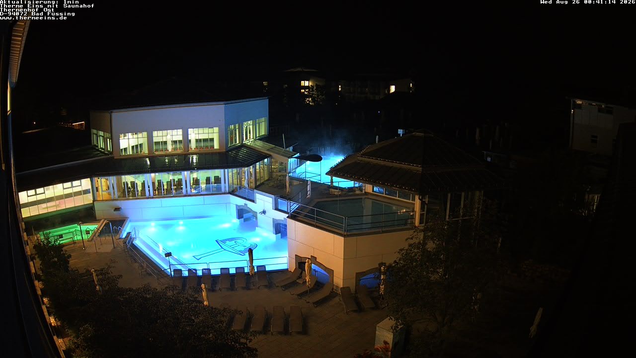 Archiv Foto Webcam Bad Füssing: Therme Eins - Thermenhof Ost