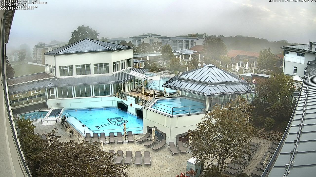 Archiv Foto Webcam Bad Füssing: Therme Eins - Thermenhof Ost