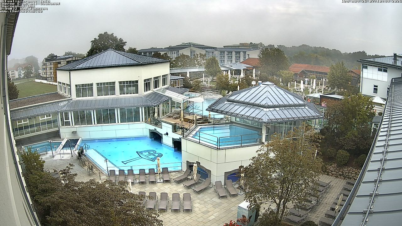 Archiv Foto Webcam Bad Füssing: Therme Eins - Thermenhof Ost