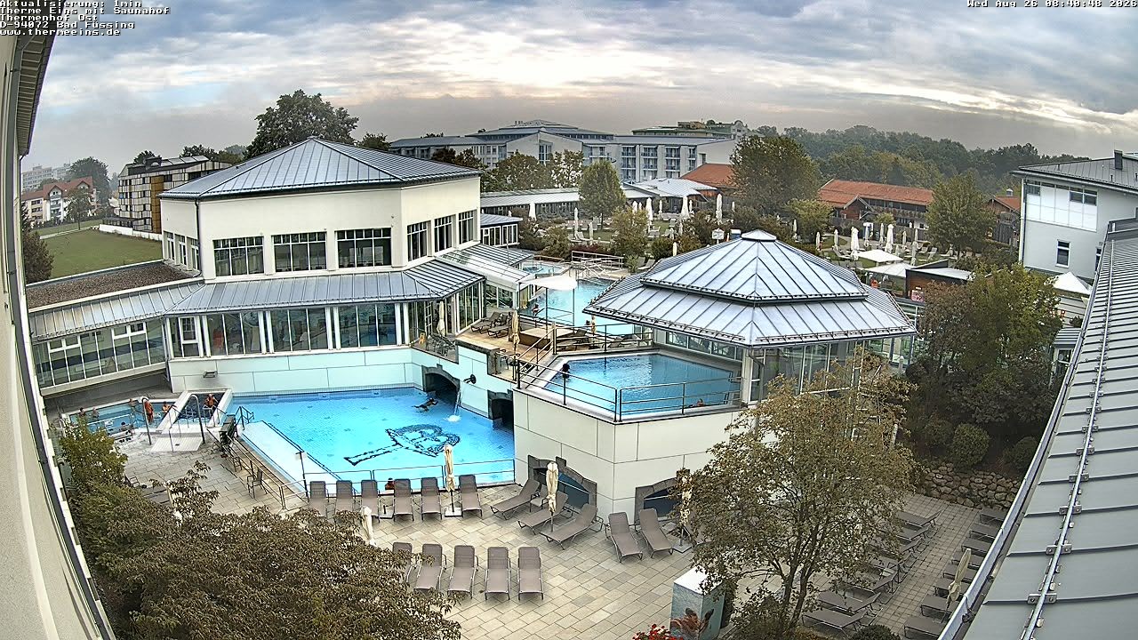 Archiv Foto Webcam Bad Füssing: Therme Eins - Thermenhof Ost
