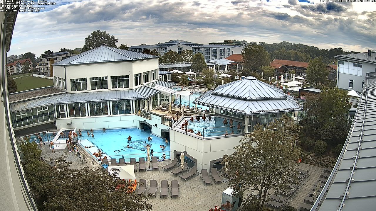 Archiv Foto Webcam Bad Füssing: Therme Eins - Thermenhof Ost