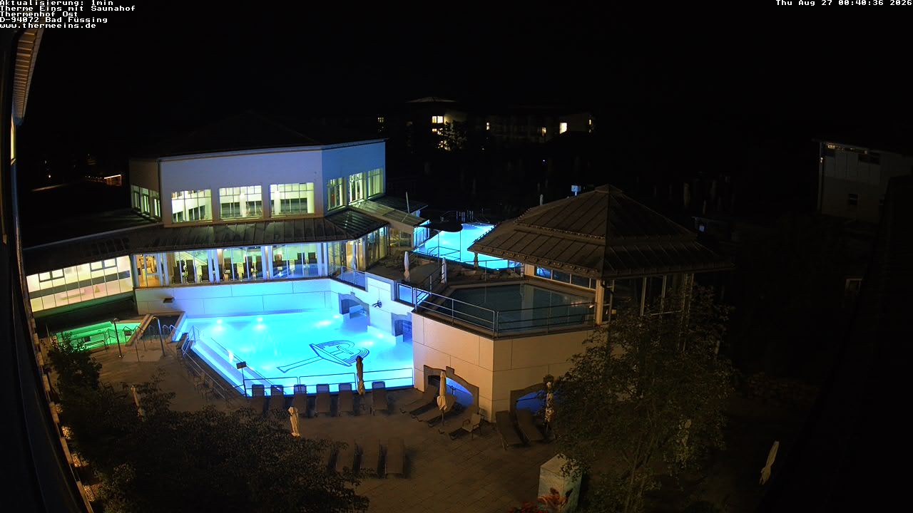 Archiv Foto Webcam Bad Füssing: Therme Eins - Thermenhof Ost