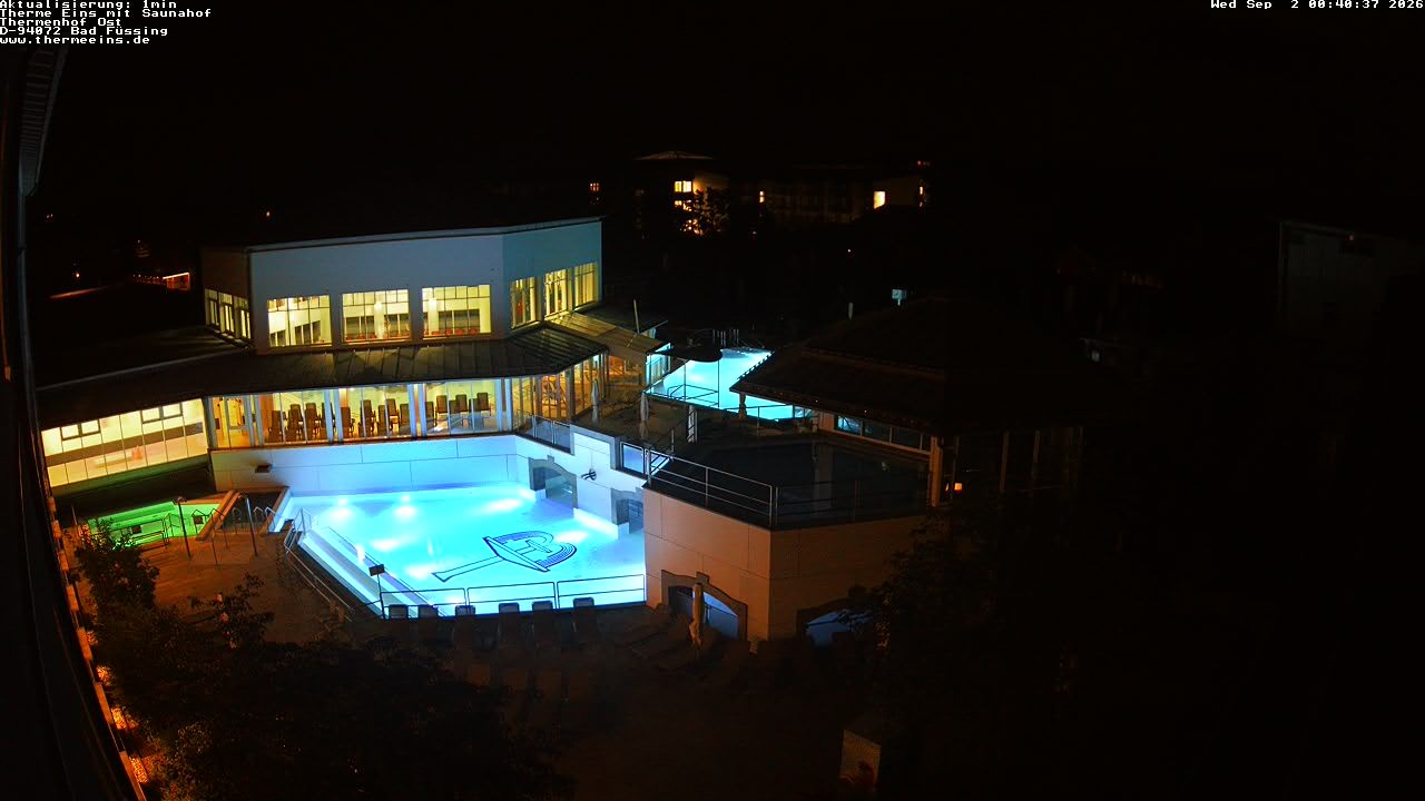 Archiv Foto Webcam Bad Füssing: Therme Eins - Thermenhof Ost