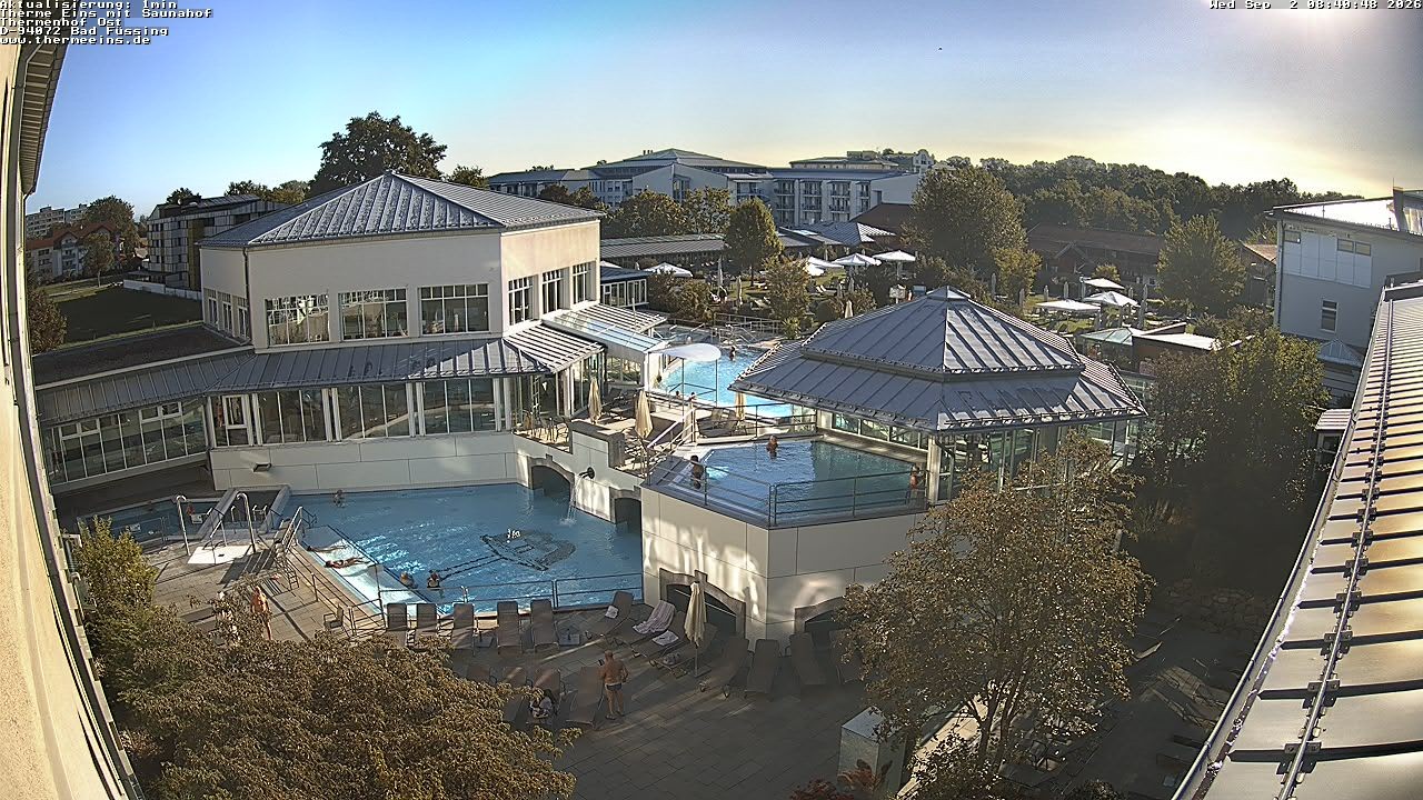 Archiv Foto Webcam Bad Füssing: Therme Eins - Thermenhof Ost