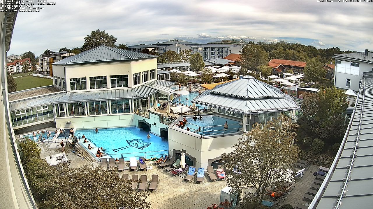 Archiv Foto Webcam Bad Füssing: Therme Eins - Thermenhof Ost