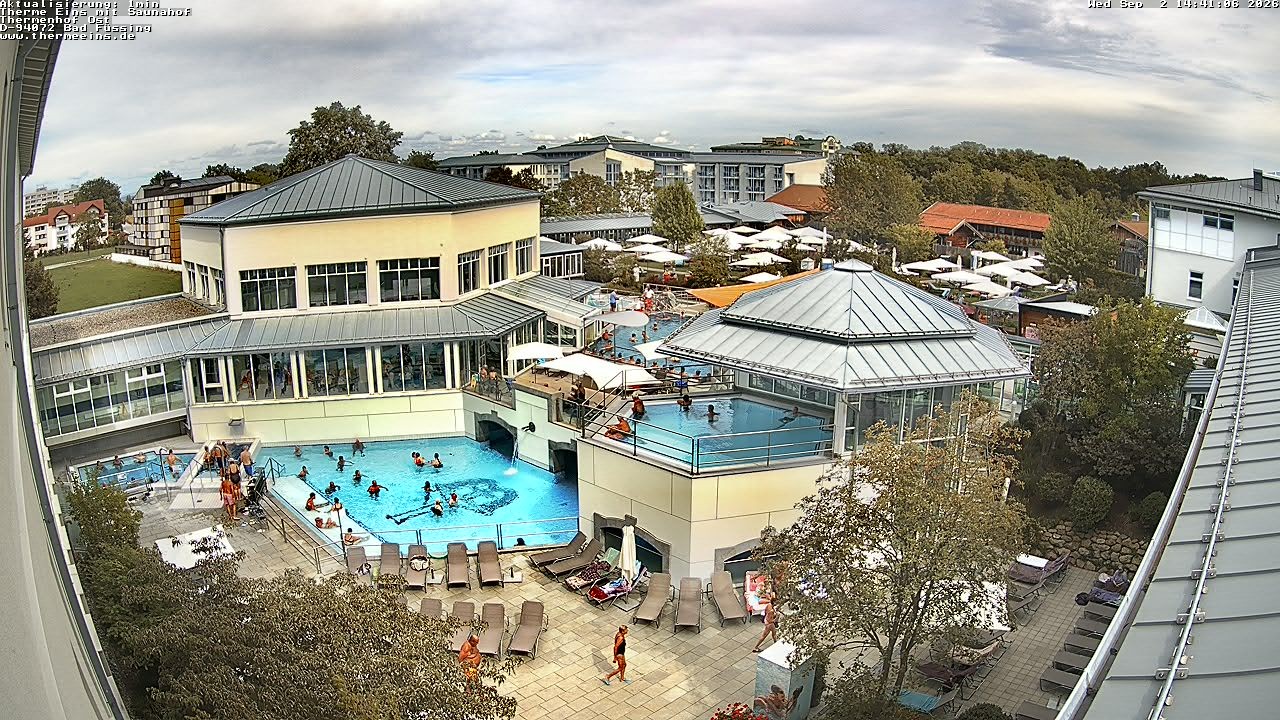 Archiv Foto Webcam Bad Füssing: Therme Eins - Thermenhof Ost