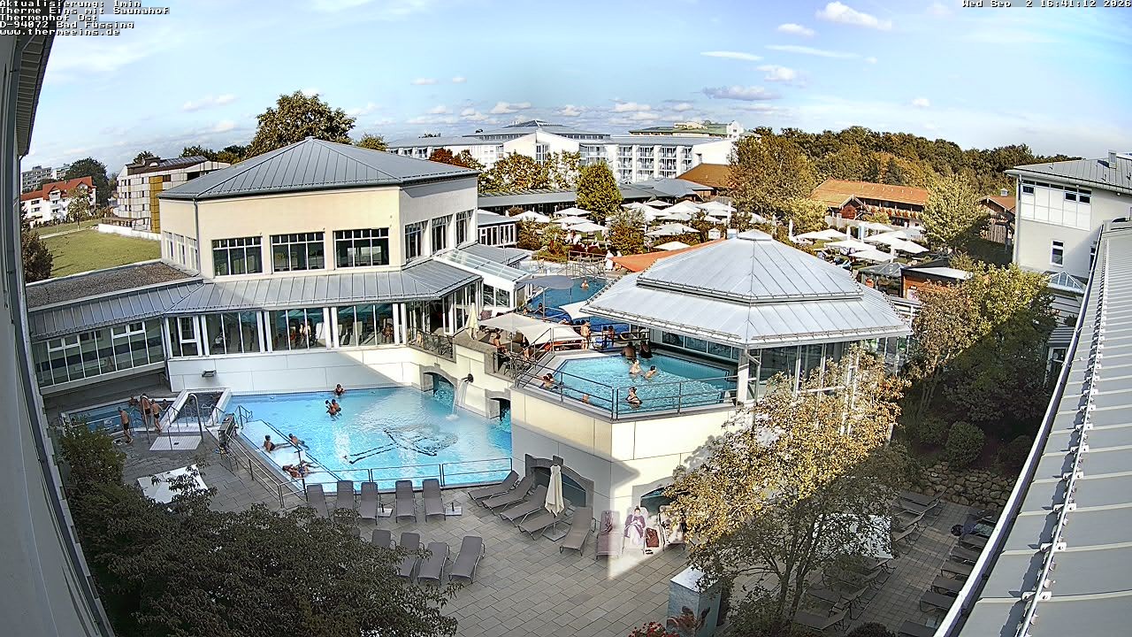 Archiv Foto Webcam Bad Füssing: Therme Eins - Thermenhof Ost