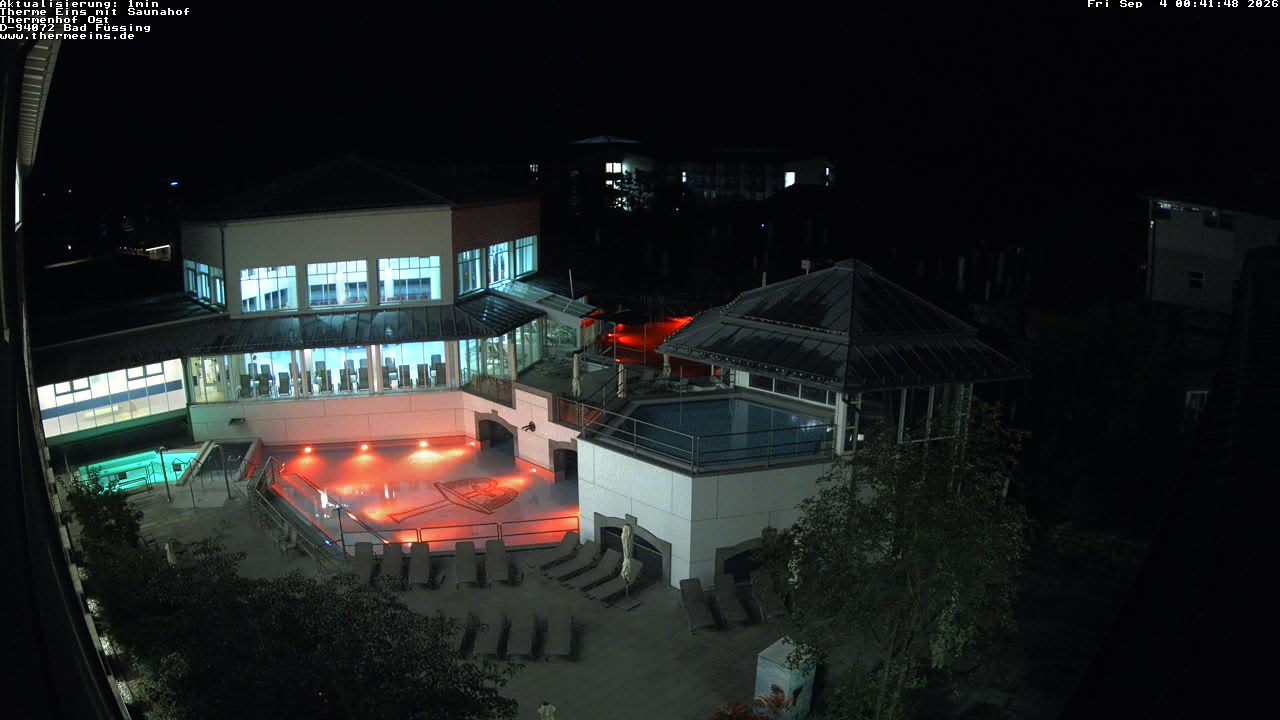 Archiv Foto Webcam Bad Füssing: Therme Eins - Thermenhof Ost