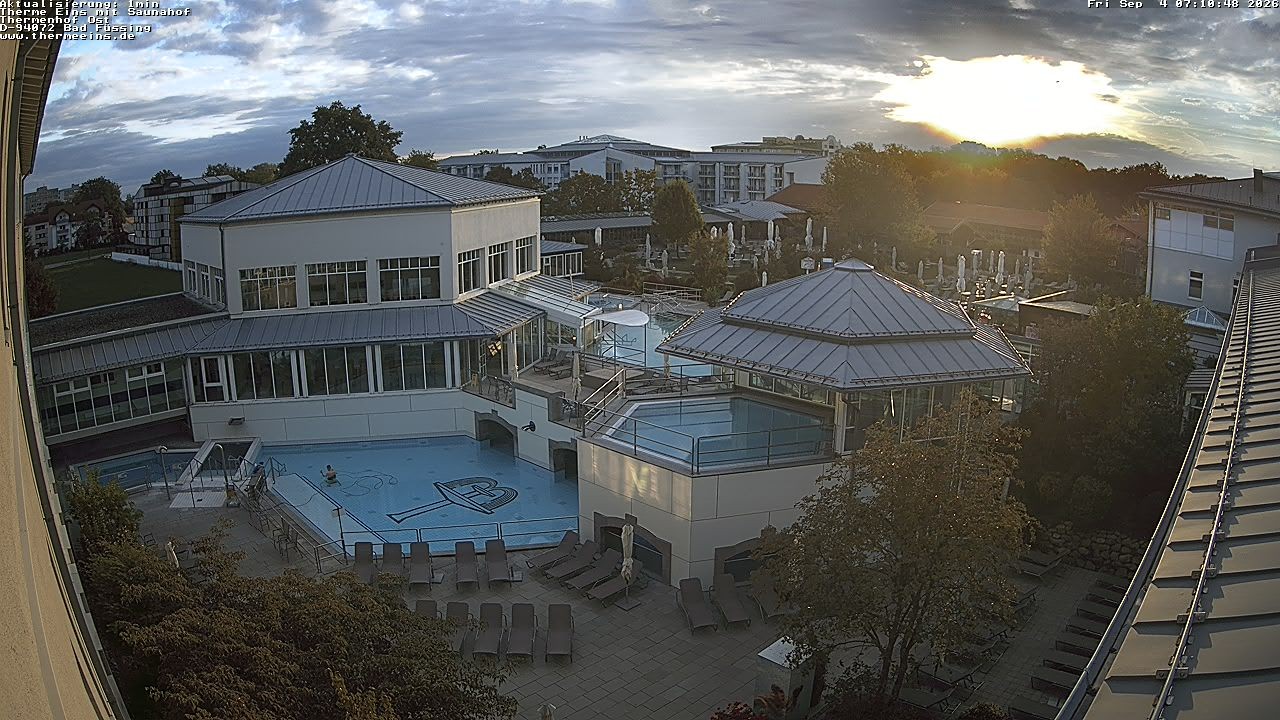 Archiv Foto Webcam Bad Füssing: Therme Eins - Thermenhof Ost