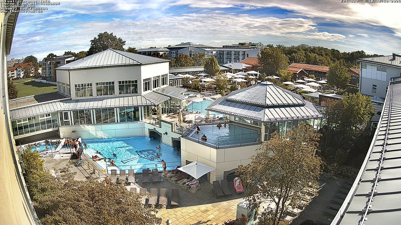 Archiv Foto Webcam Bad Füssing: Therme Eins - Thermenhof Ost