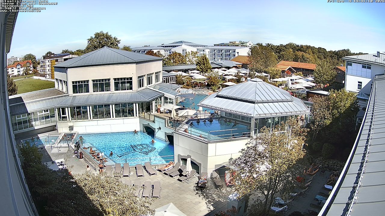 Archiv Foto Webcam Bad Füssing: Therme Eins - Thermenhof Ost