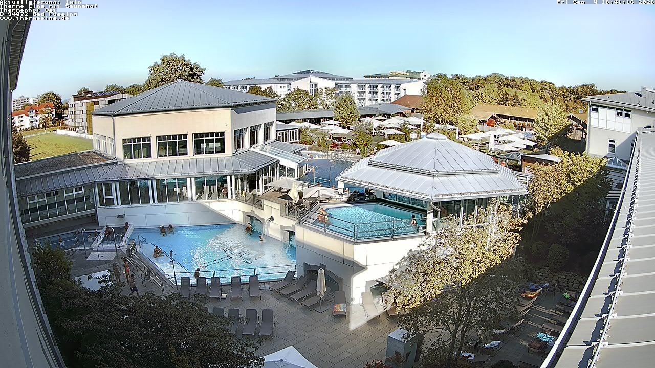 Archiv Foto Webcam Bad Füssing: Therme Eins - Thermenhof Ost