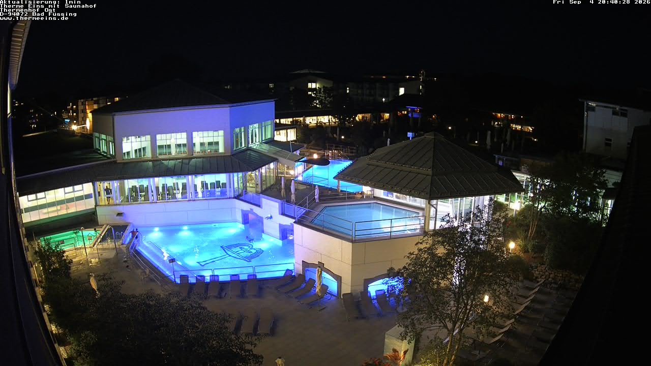 Archiv Foto Webcam Bad Füssing: Therme Eins - Thermenhof Ost