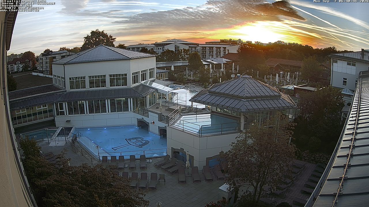 Archiv Foto Webcam Bad Füssing: Therme Eins - Thermenhof Ost