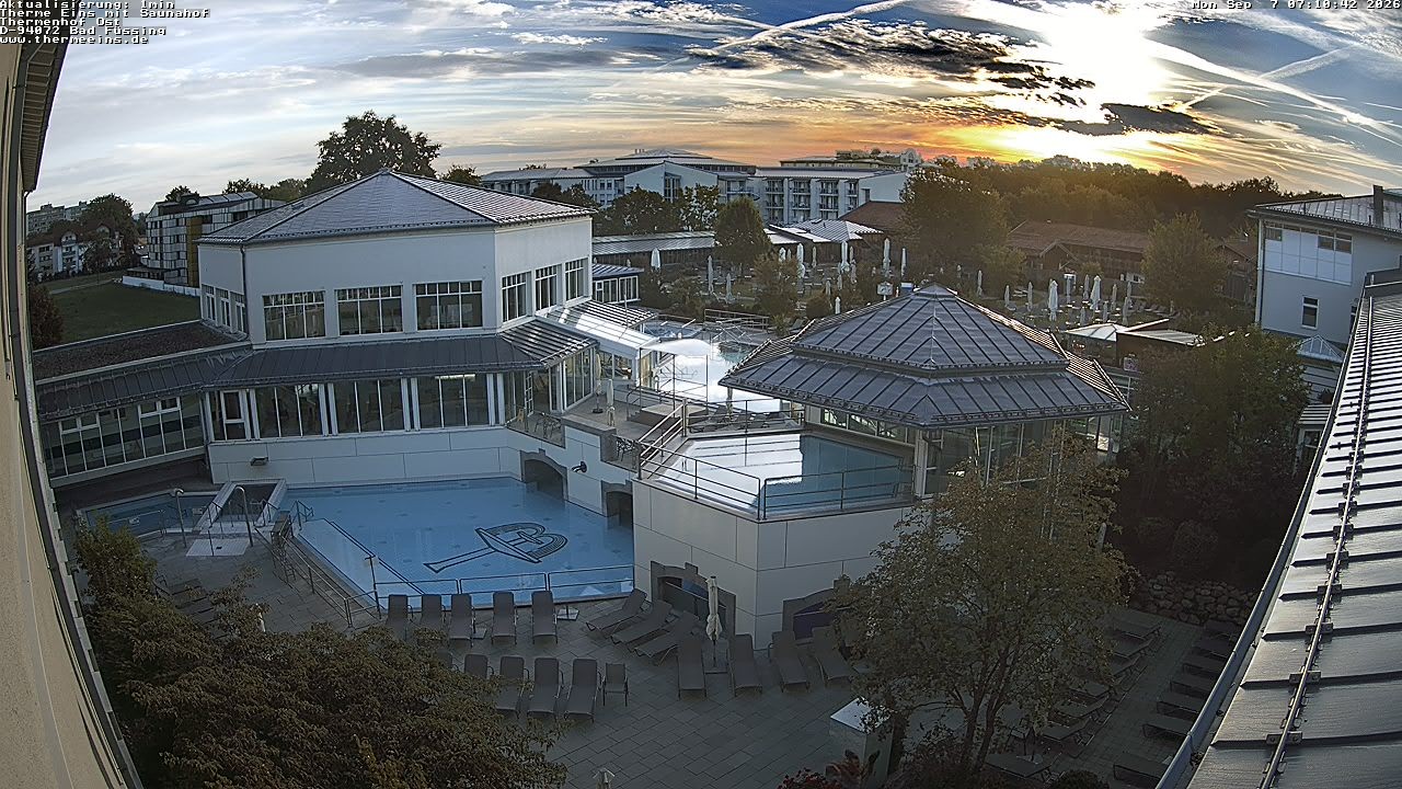Archiv Foto Webcam Bad Füssing: Therme Eins - Thermenhof Ost