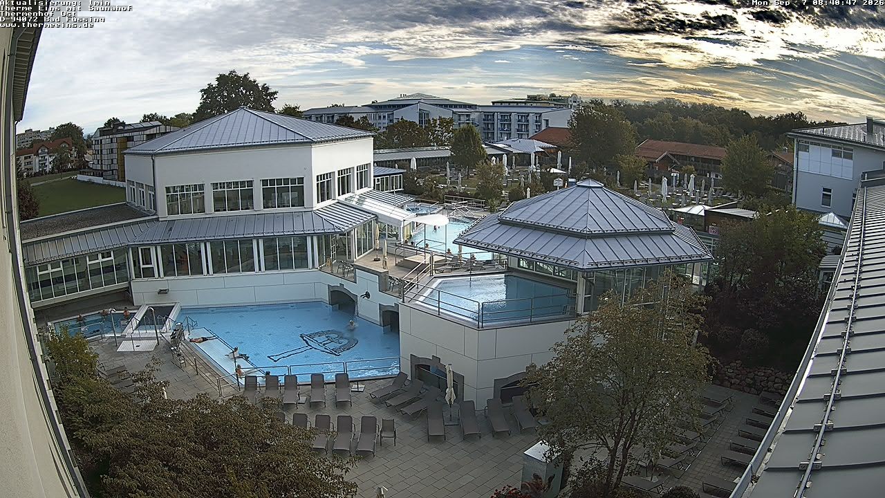 Archiv Foto Webcam Bad Füssing: Therme Eins - Thermenhof Ost