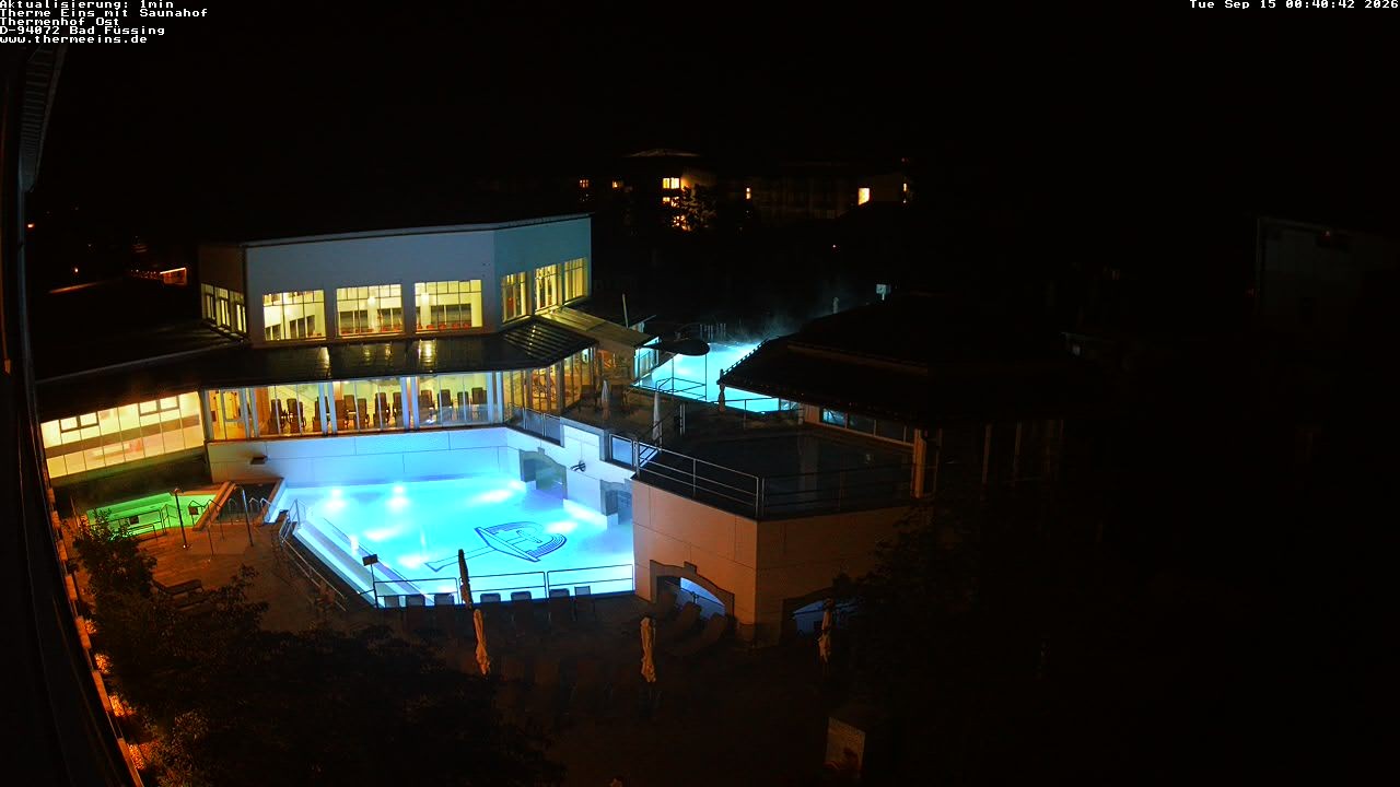 Archiv Foto Webcam Bad Füssing: Therme Eins - Thermenhof Ost