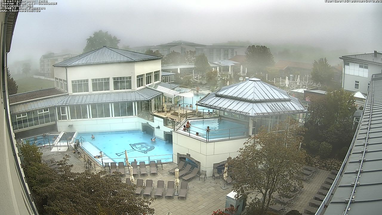 Archiv Foto Webcam Bad Füssing: Therme Eins - Thermenhof Ost
