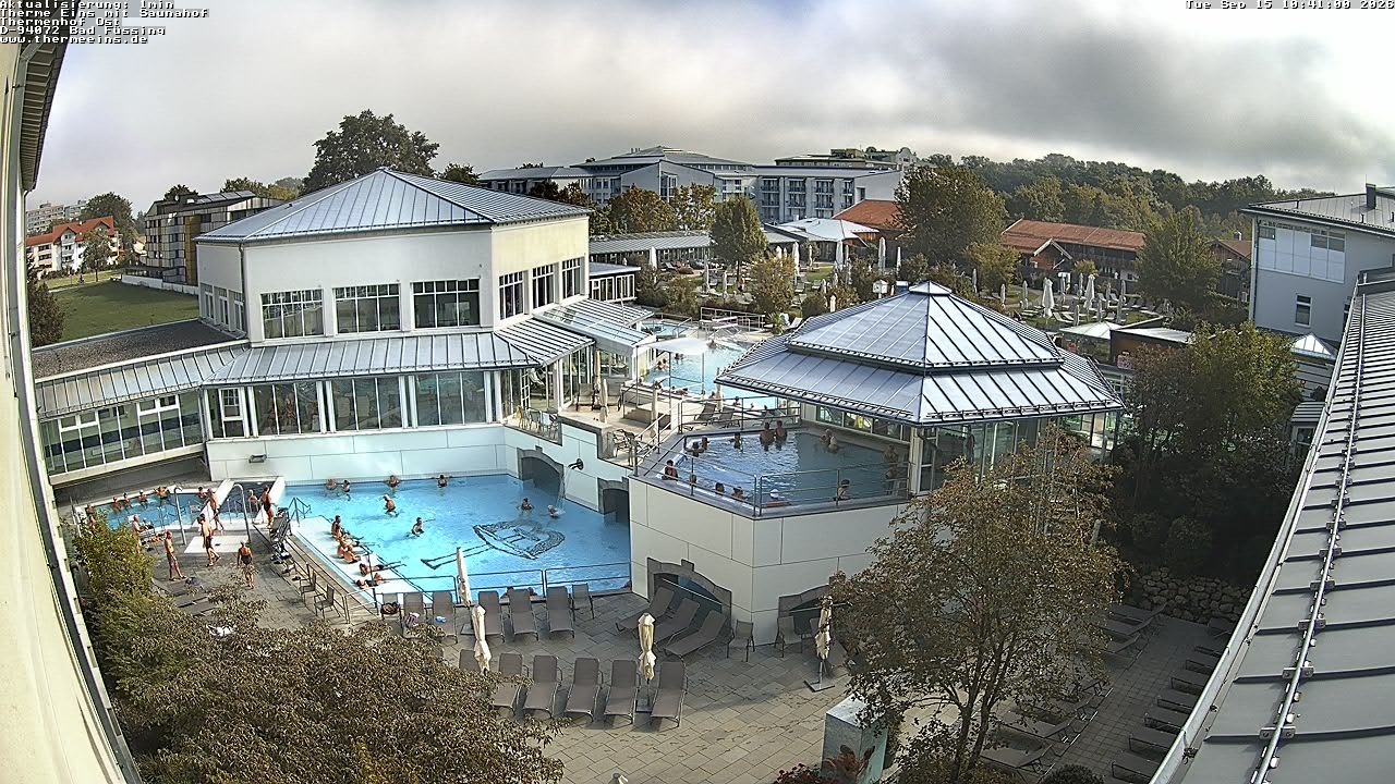 Archiv Foto Webcam Bad Füssing: Therme Eins - Thermenhof Ost