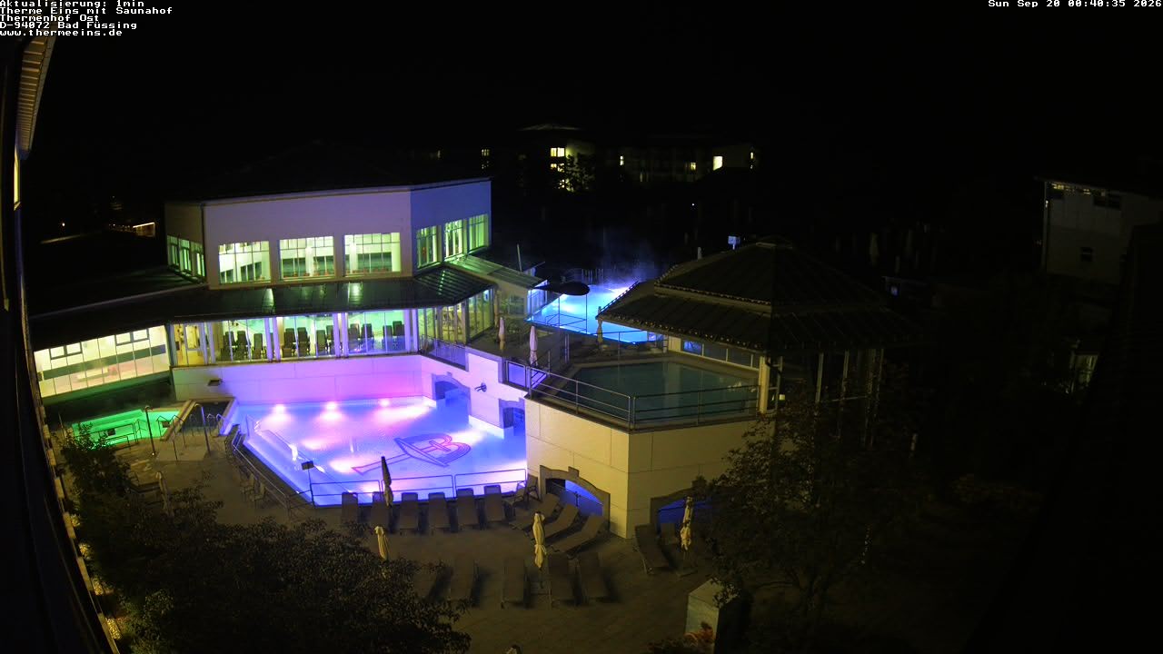 Archiv Foto Webcam Bad Füssing: Therme Eins - Thermenhof Ost