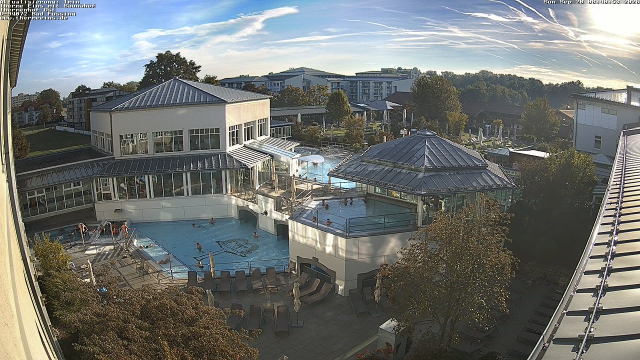 Archiv Foto Webcam Bad Füssing: Therme Eins - Thermenhof Ost