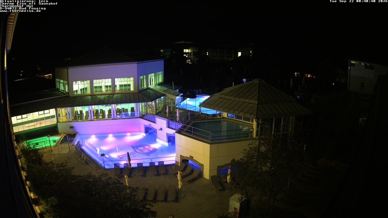 Archiv Foto Webcam Bad Füssing: Therme Eins - Thermenhof Ost