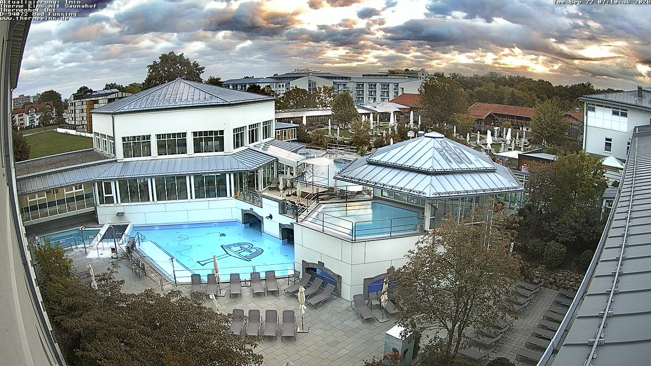 Archiv Foto Webcam Bad Füssing: Therme Eins - Thermenhof Ost