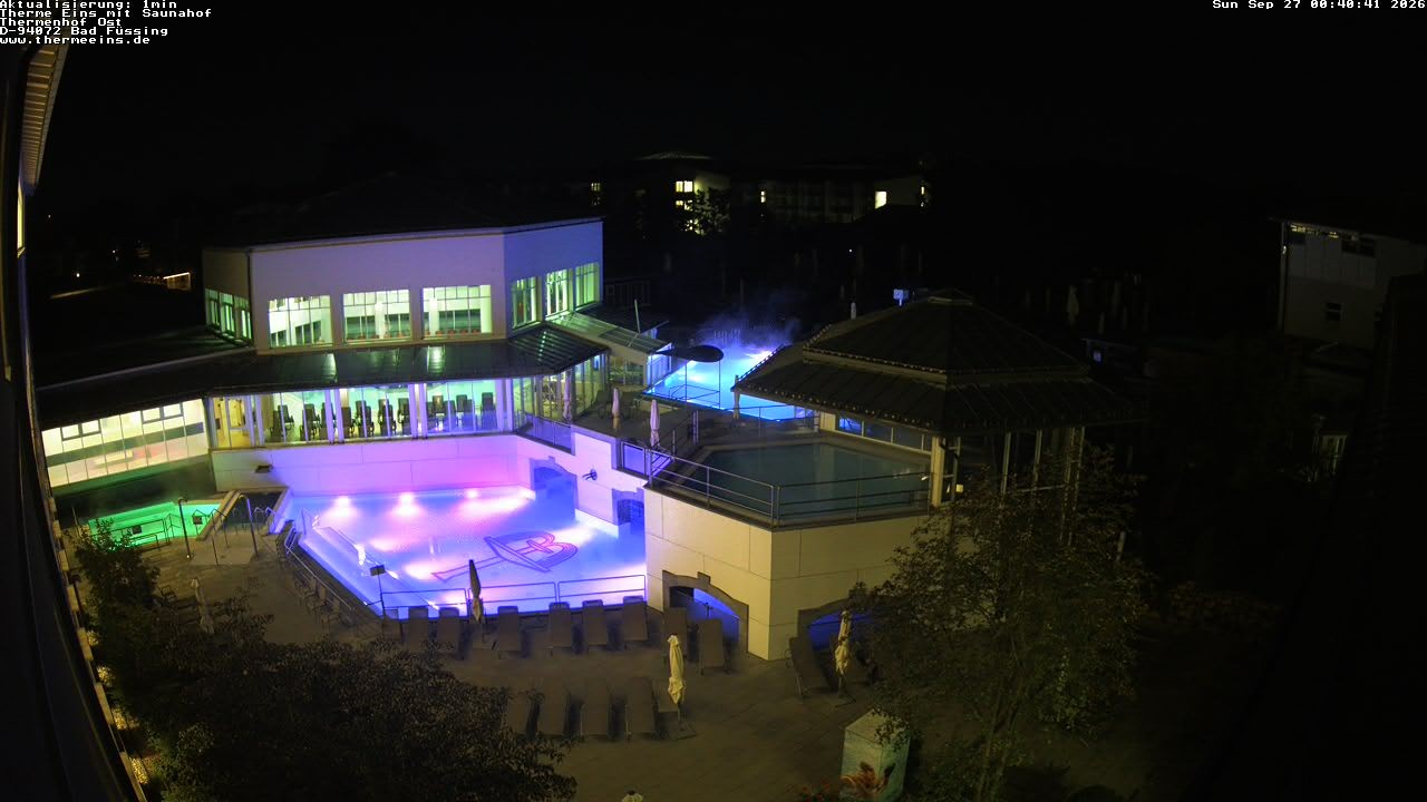 Archiv Foto Webcam Bad Füssing: Therme Eins - Thermenhof Ost