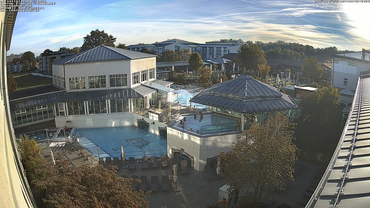 Archiv Foto Webcam Bad Füssing: Therme Eins - Thermenhof Ost
