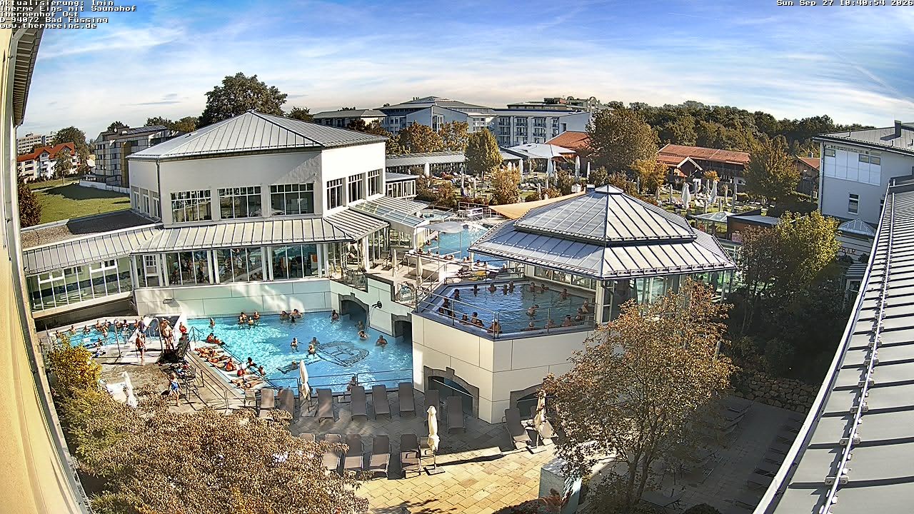Archiv Foto Webcam Bad Füssing: Therme Eins - Thermenhof Ost