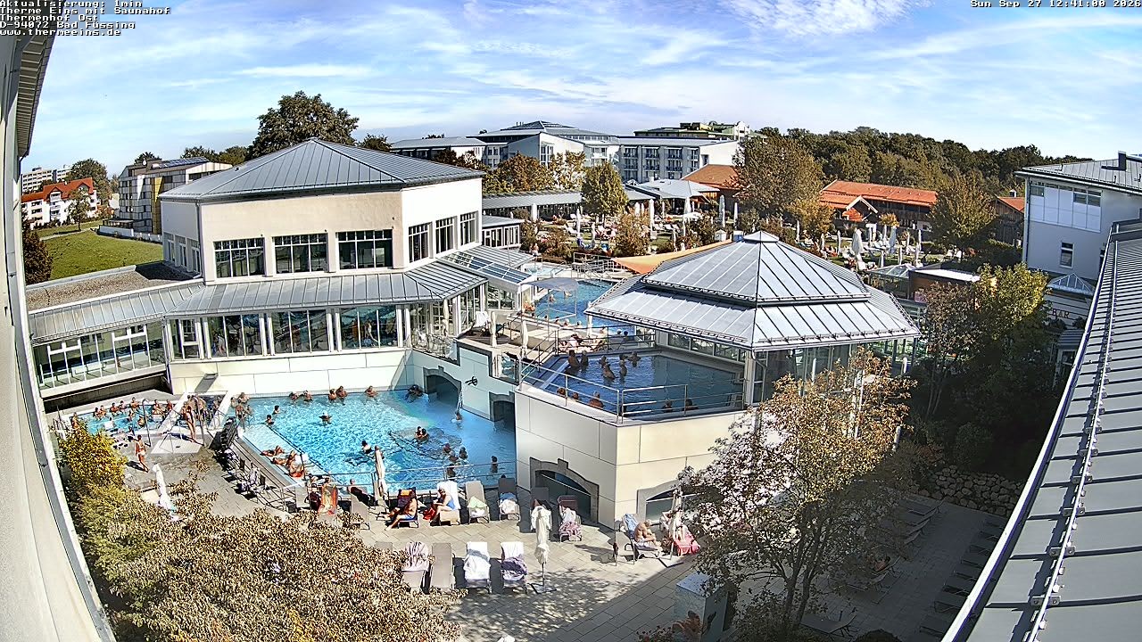 Archiv Foto Webcam Bad Füssing: Therme Eins - Thermenhof Ost