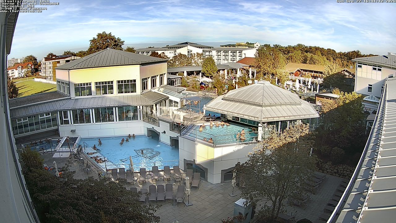 Archiv Foto Webcam Bad Füssing: Therme Eins - Thermenhof Ost